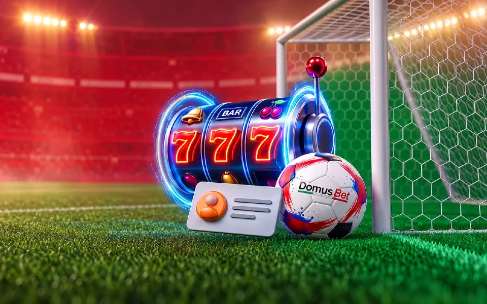 Grafica DomusBet con elementi di gioco da tavolo